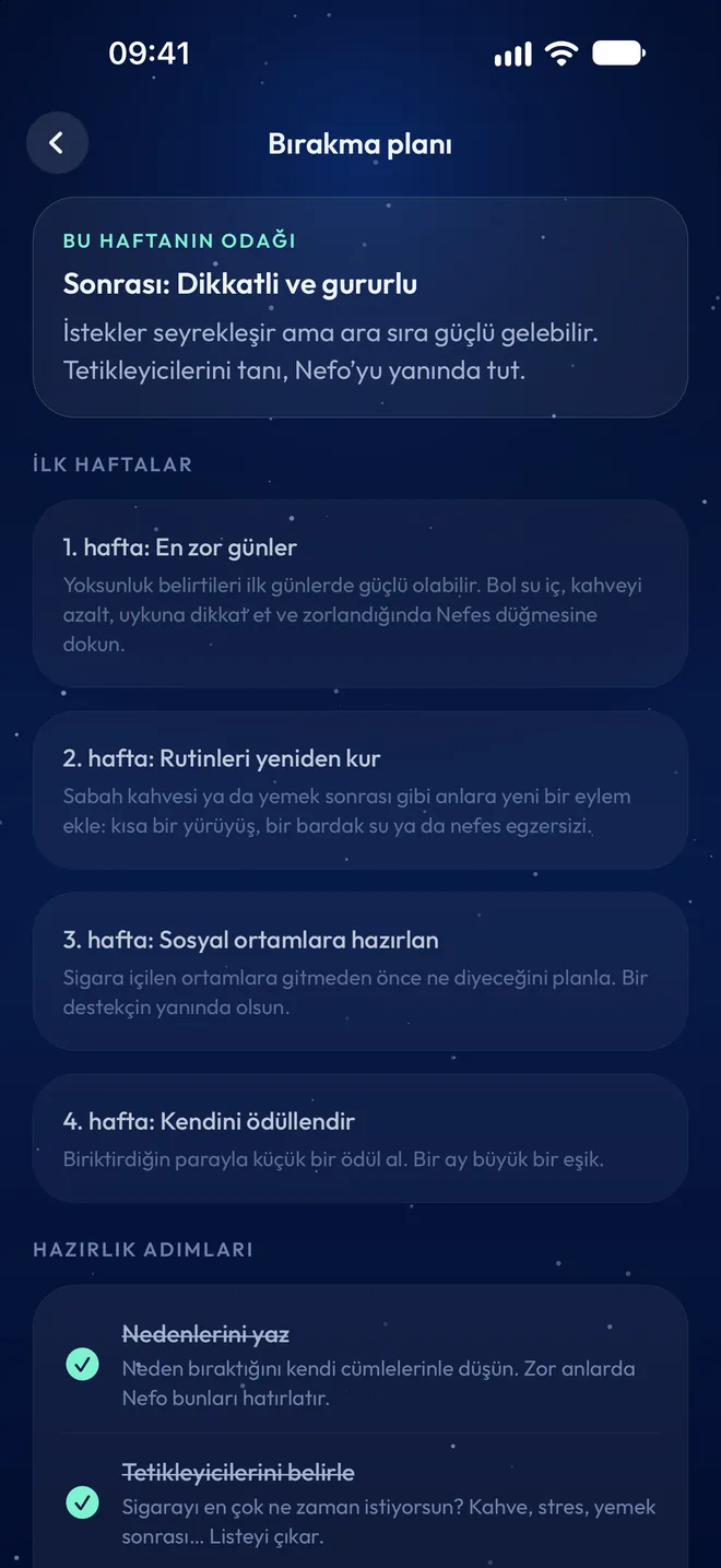 Bırakma planı
